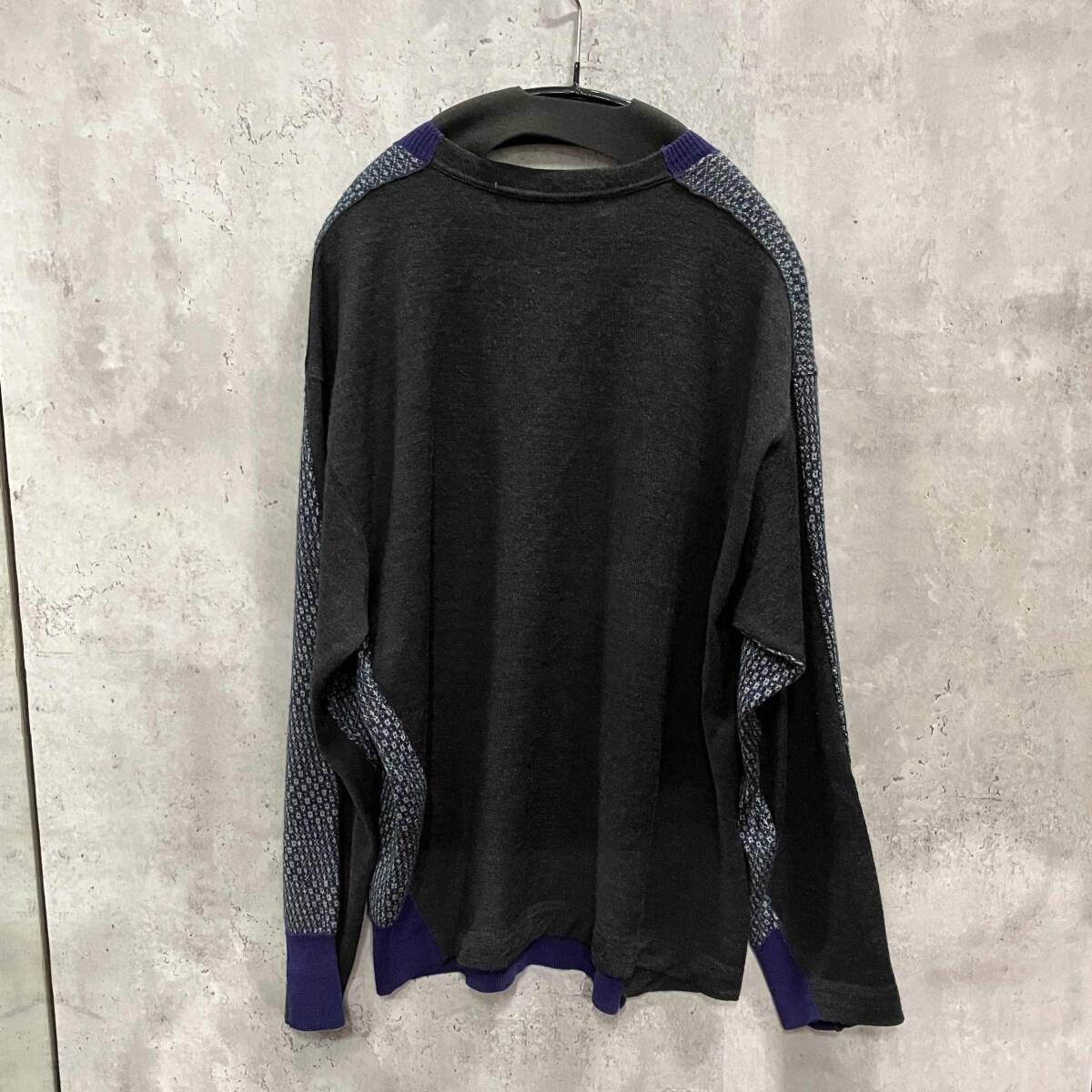 00aw COMME DES GARÇONS HOMME 前後ろ切替ニット コムデギャルソンオム
