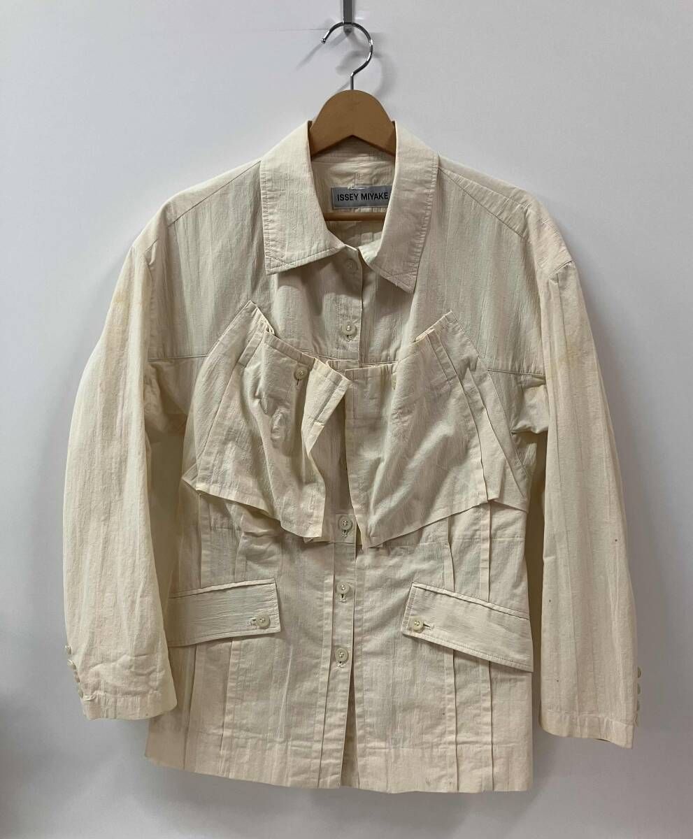ISSEY MIYAKE イッセイミヤケ 長袖シャツ・ブラウス 変形 サファリ