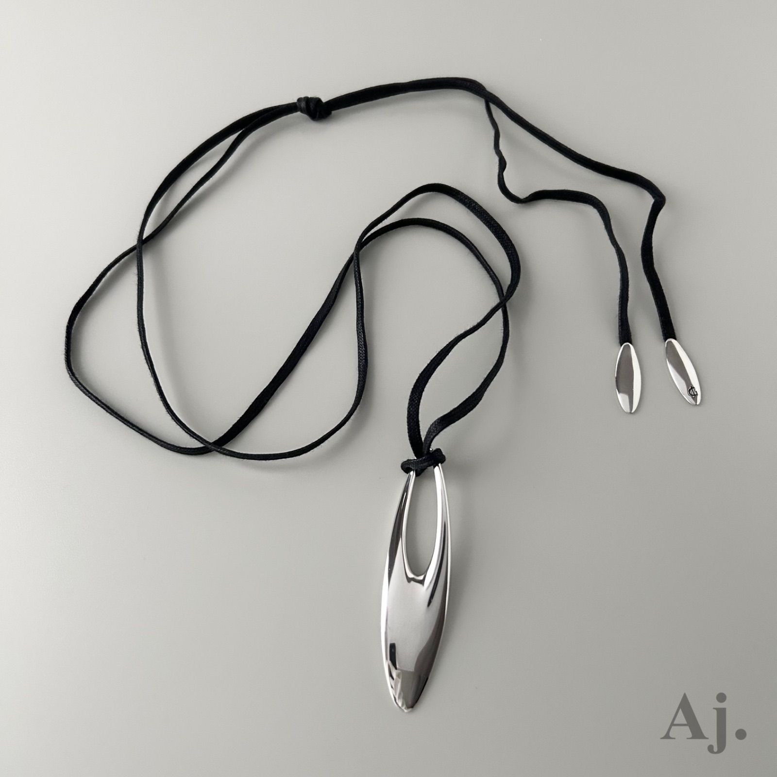 ジョージジェンセン ロング コード ネックレス 500 ラージ ゼファー AG925 Georg Jensen