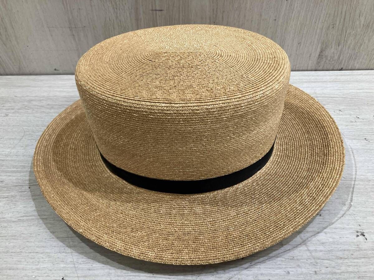 ⑧【表参道アトリエ限定】ca4la カシラ カンカン帽 ストローハット 夏 CA4LA カシラ カンカン帽 ハット ストローハット 麦わら帽子 ユニ