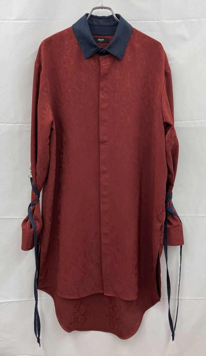 glamb グラム 長袖シャツ BLOW LONG SHIRT ブロウロングシャツ GB0126/SH02 L レッド 通年