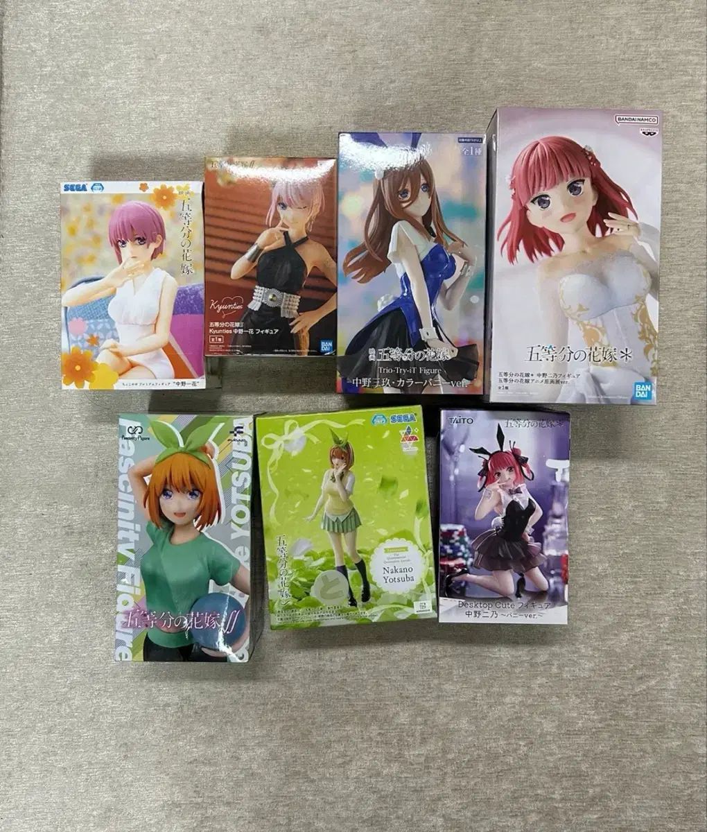 五等分の花嫁 フィギュア 7種 まとめ