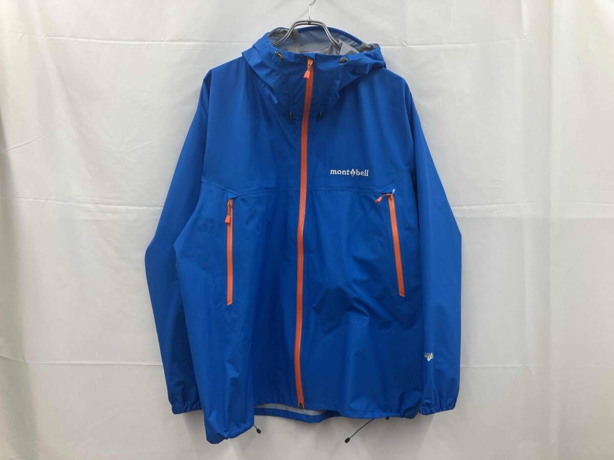 mont-bell モンベル レイントレッカージャケット 1128733 スーパードライテック L-R ゆったりリラックスサイズ ブルー 通年
