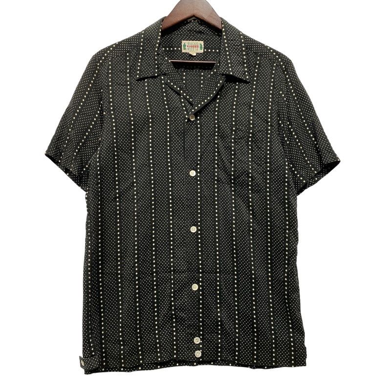 【中古品】 WACKO MARIA ワコマリア DOT STRIPE S S SHIRT ドット ストライプ ショートスリーブ シャツ トップス 半袖 【142-260626-ya-07-izu】