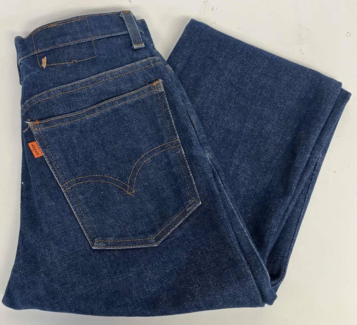 LEVI’S リーバイス ジーンズ デニム 20517-0217 ボタン裏刻印520 濃紺 オレンジタブ TALONジップ 42TALON アメカジ レディース 通年