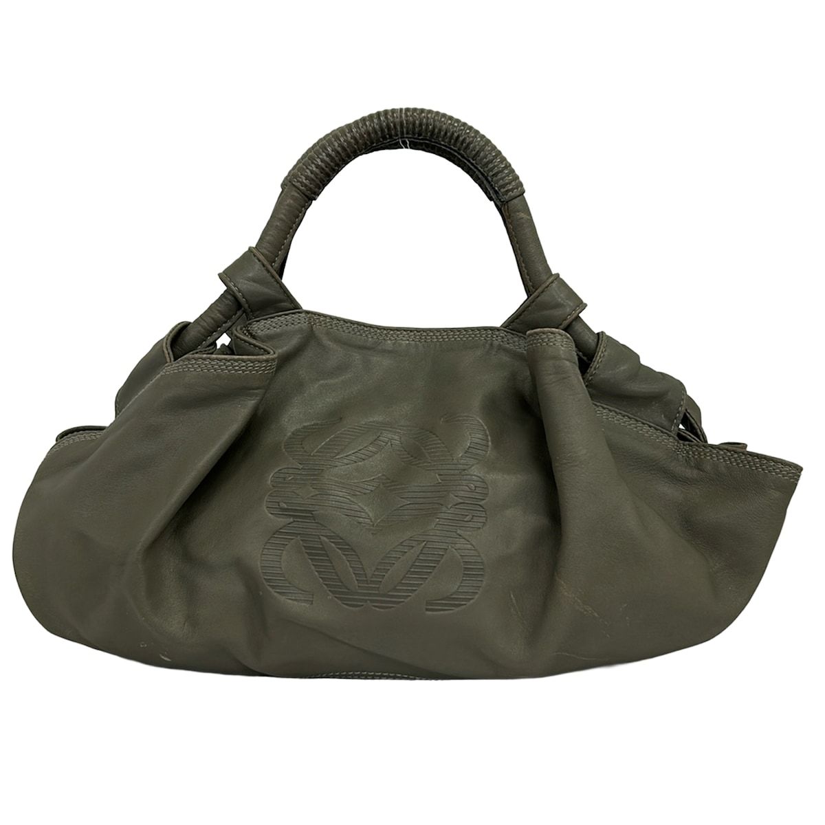 LOEWE(ロエベ) ハンドバッグ ナッパアイレ ダークグレー レザー
