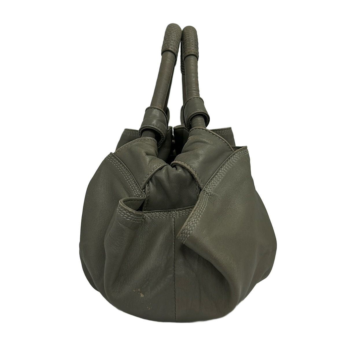 LOEWE(ロエベ) ハンドバッグ ナッパアイレ ダークグレー レザー - メルカリ