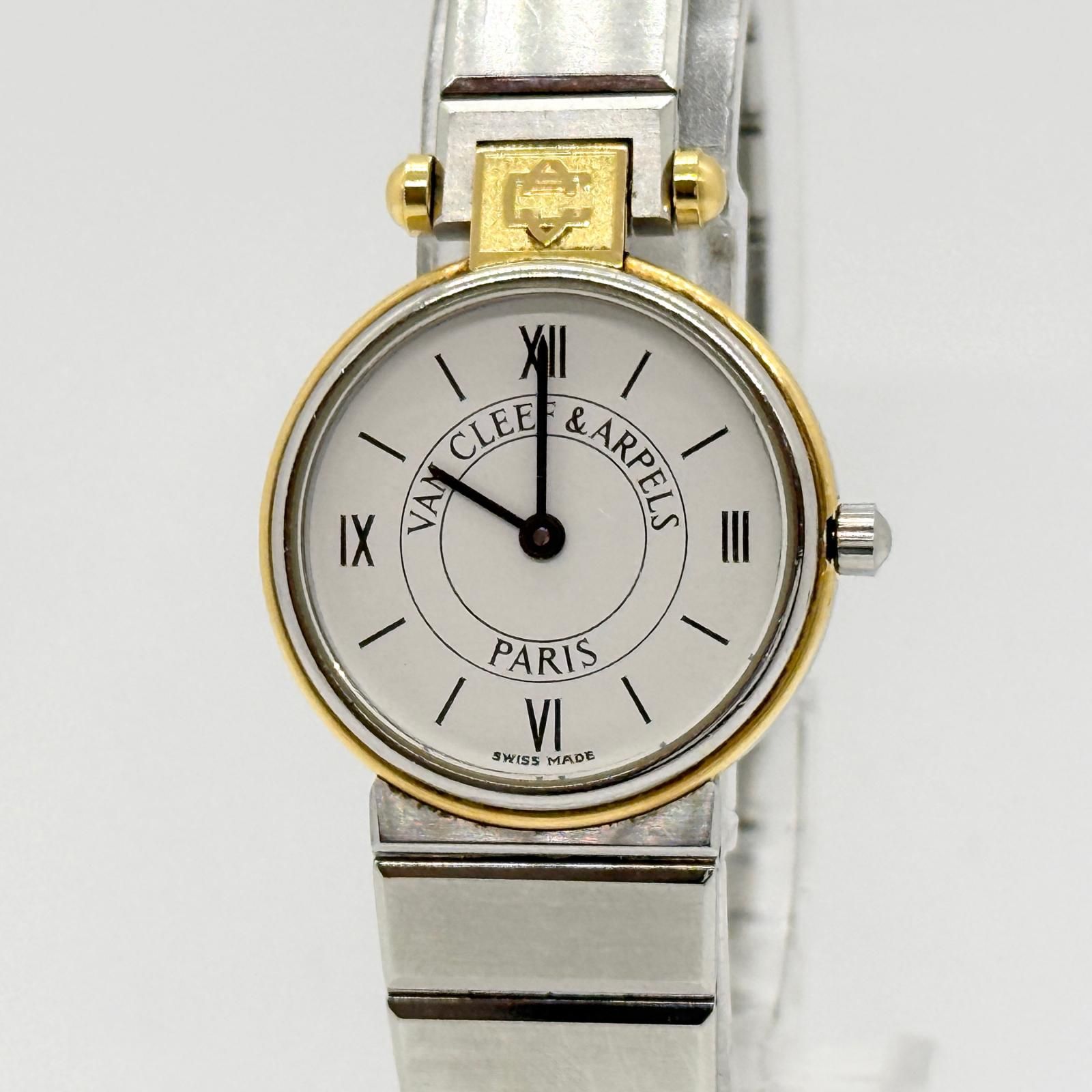 VAN CLEEF&ARPELS ヴァンクリーフ＆アーペル 43 606 L5 ホワイト レディース 腕時計 訳あり