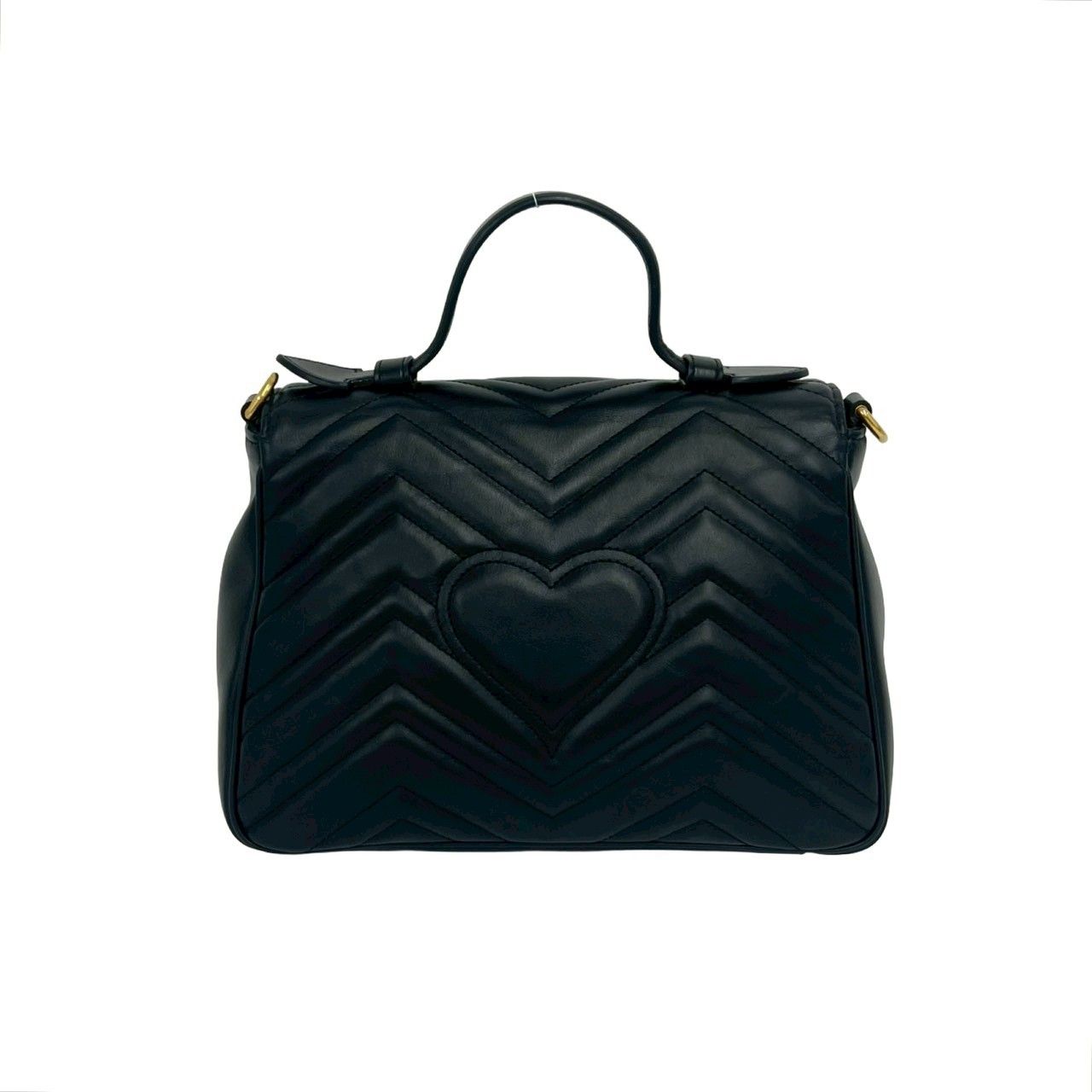 極 美品 袋付き GUCCI グッチ GG マーモント レザー 本革 2way