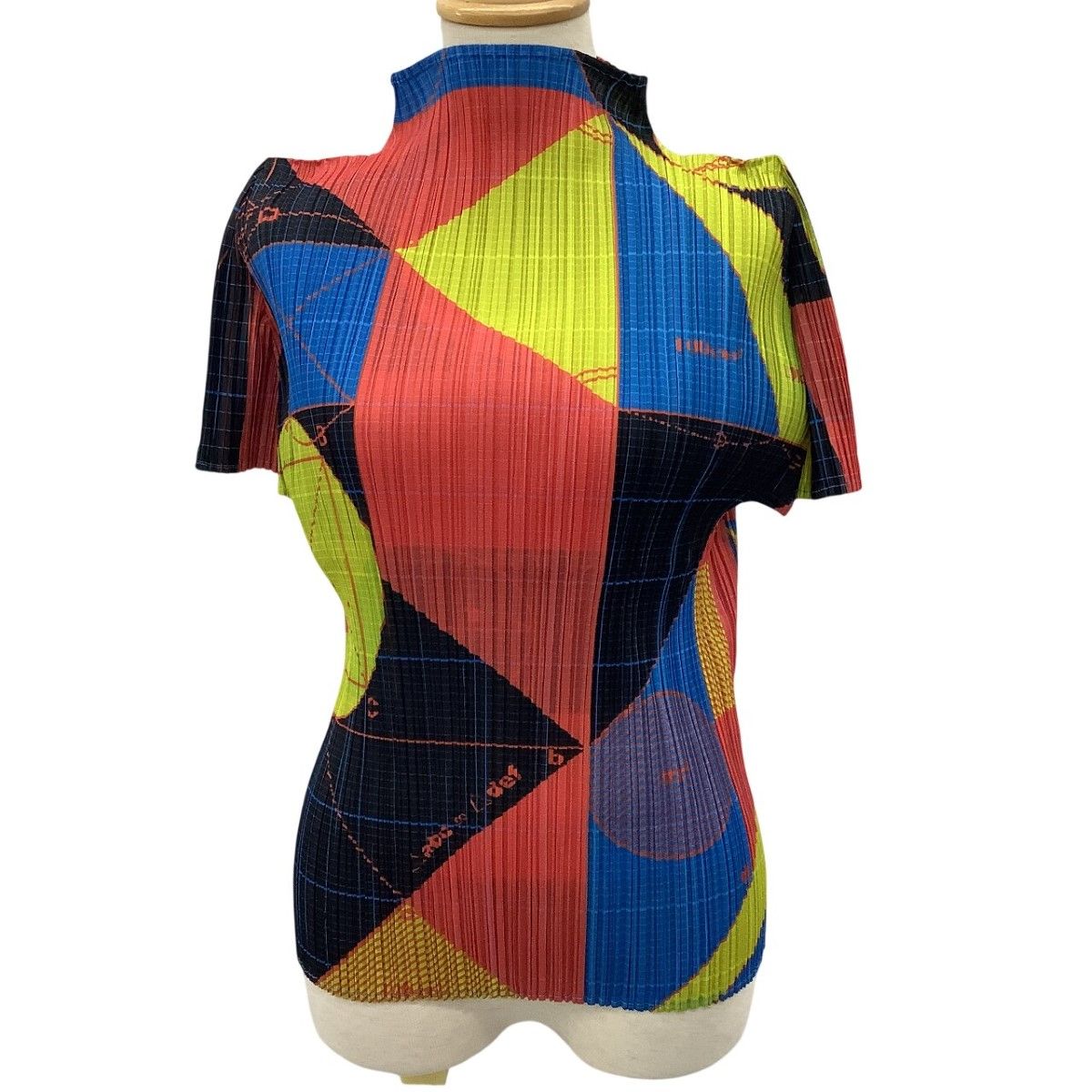 ISSEY MIYAKE イッセイミヤケ PLEATS PLEASE カットソー 総柄 SIZE 3