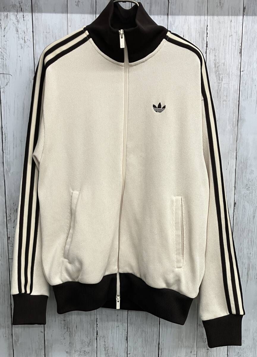 adidas ニットトラックジャケット アディダス ジャージ コットンニット size L