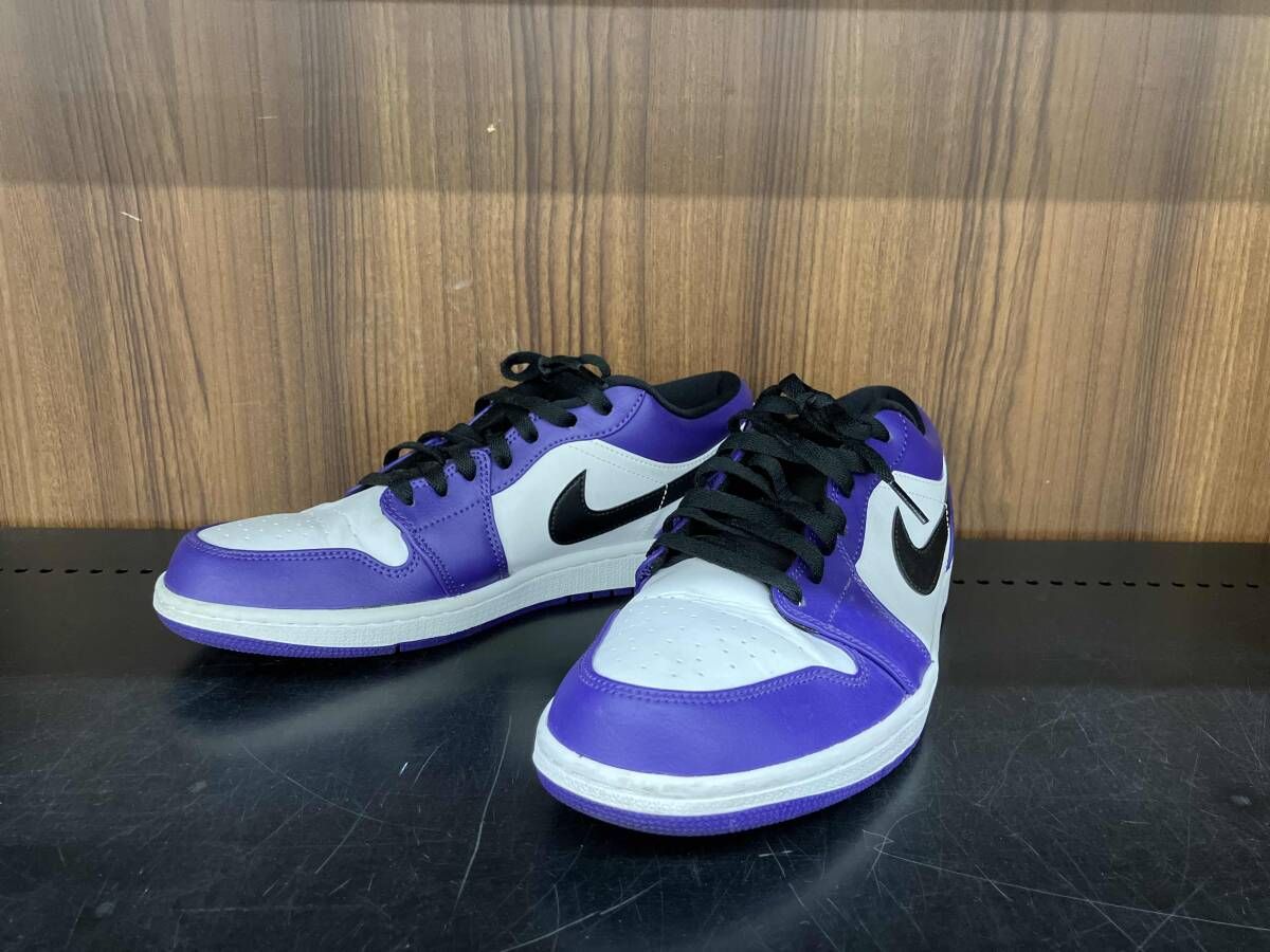 パープル Nike Air Jordan 1 Low 'Court Purple' 553558-500 28.5cm パープル