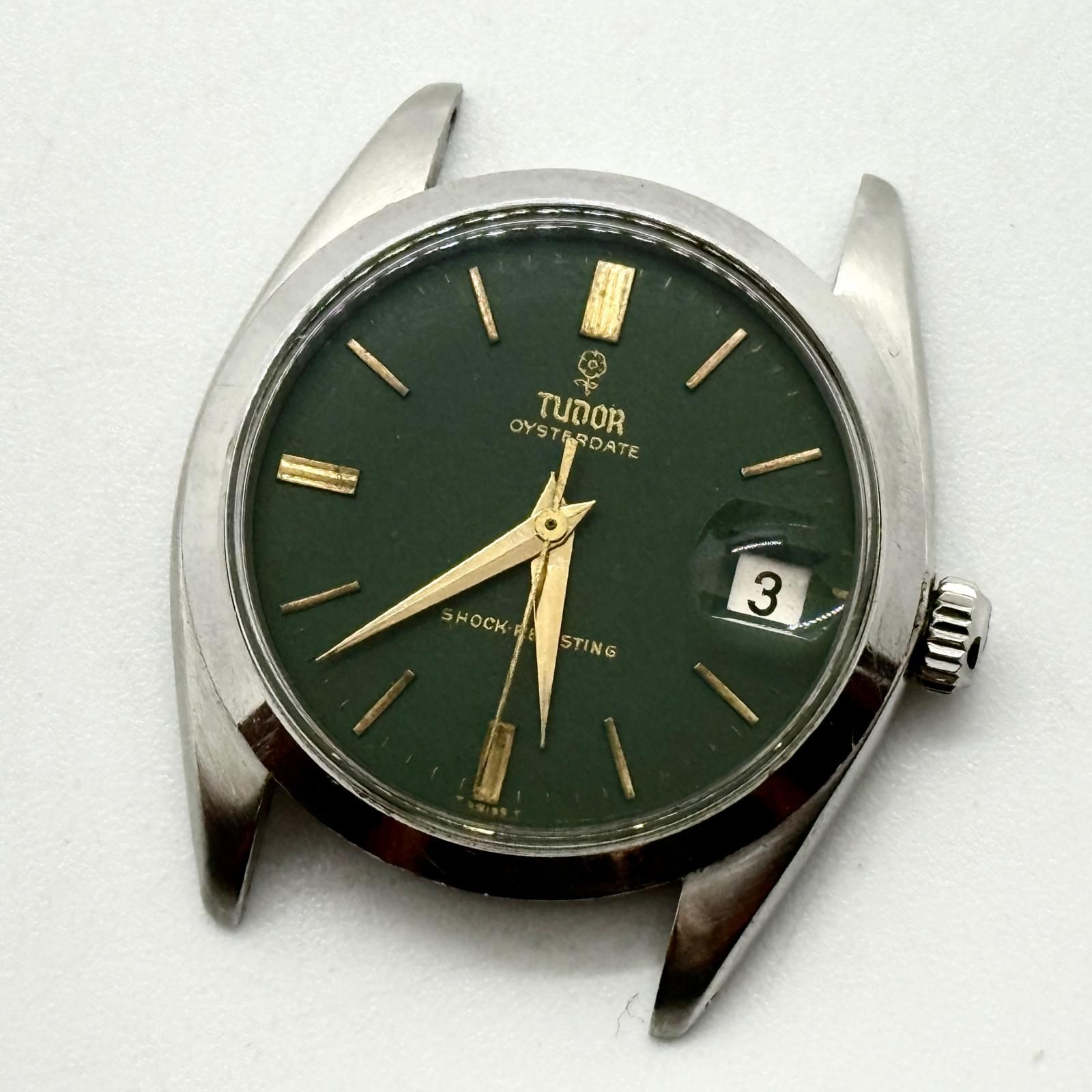 TUDOR チュードル デカバラ オイスターデイト 7962 グリーン 手巻き ユニセックス 腕時計 稼働品