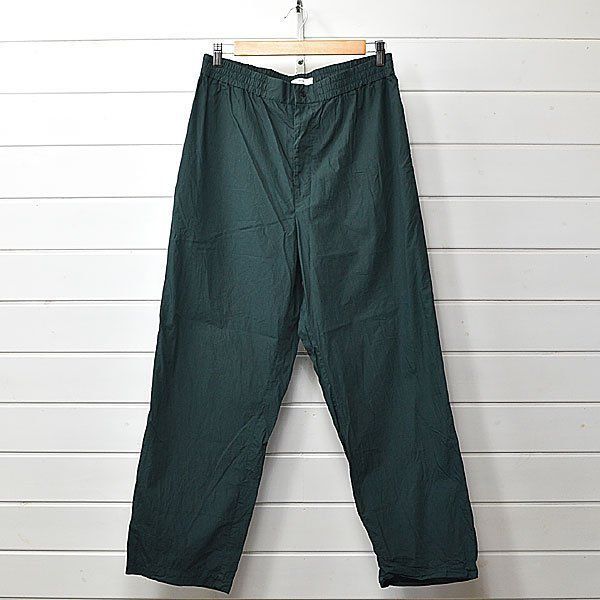 エイトン cotton lawn wide easy pants イージーパンツ 6 グリーン ATON｜25l0509