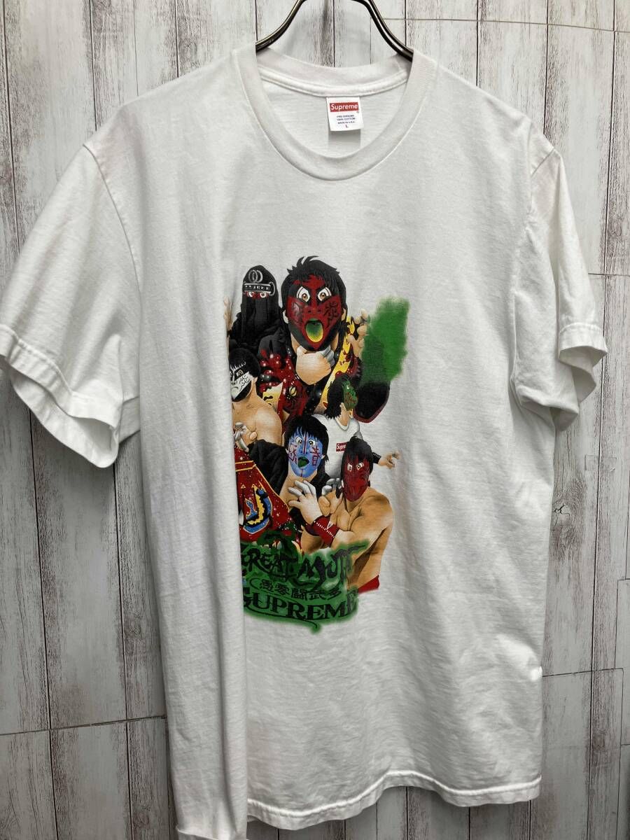 Supreme 半袖Tシャツ　RN101837 MUTA-TEE プロレス柄　ホワイト　