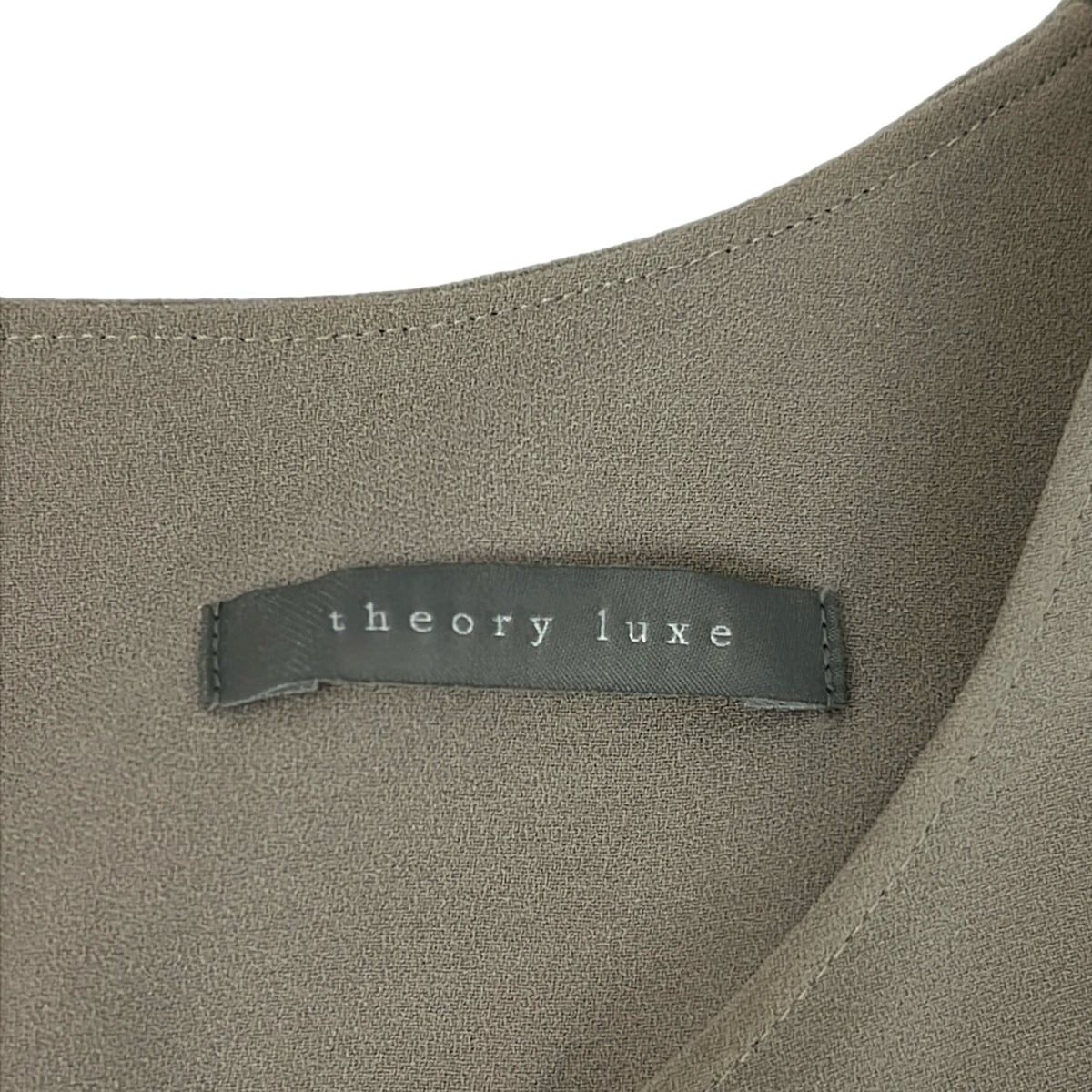 theory luxe セオリーリュクス レディースパンツセットアップ レディース - グレーベージュ クルーネック 半袖 ウエストゴム - メルカリ