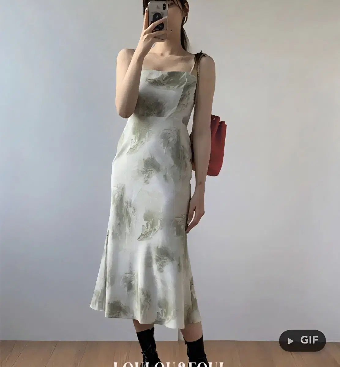 loulouseoul ミッドナイト ダイタイ染めドレス サイズS