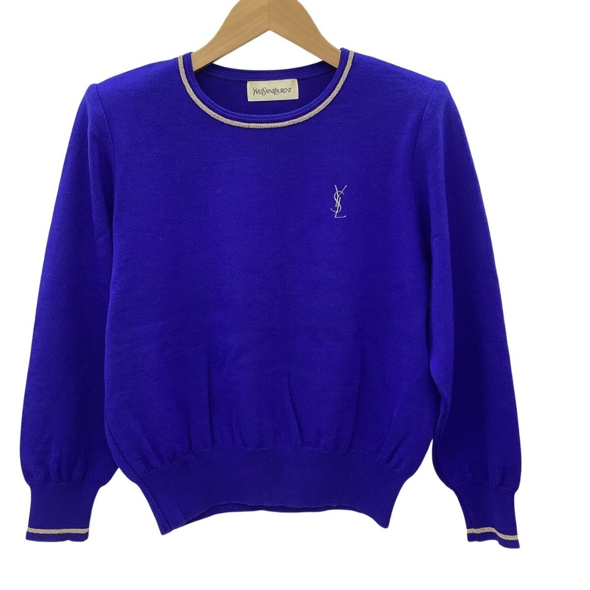 Yves Saint Laurent イブサンローラン レディース ニット SIZE M ブルー
