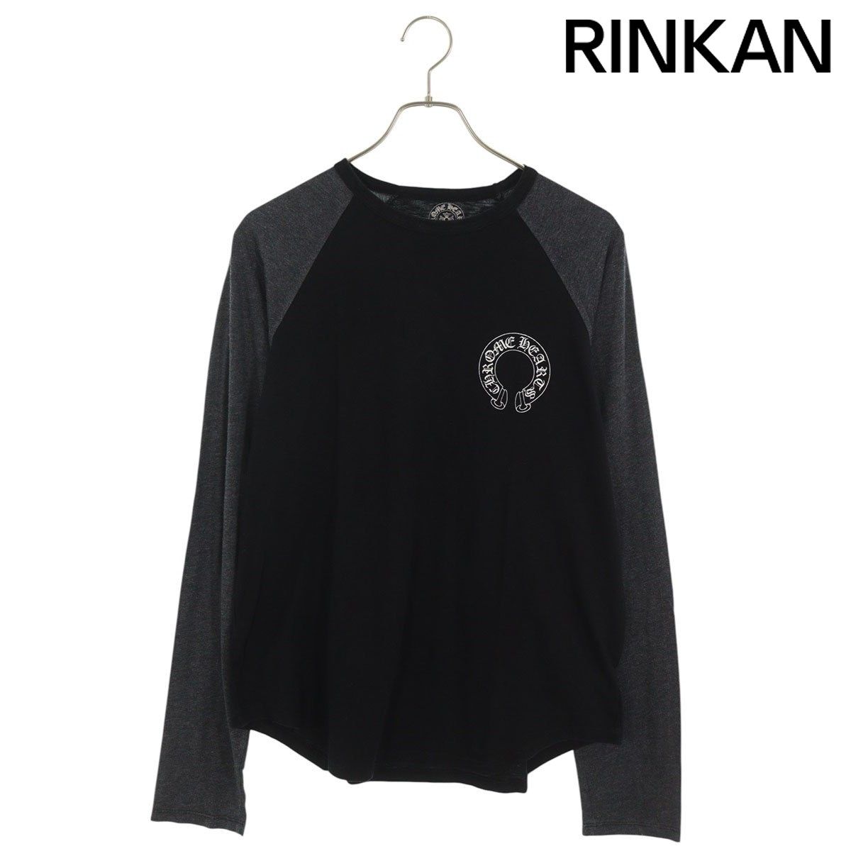 クロムハーツ CH L/S /2 ラベルバックプリント長袖カットソー メンズ M