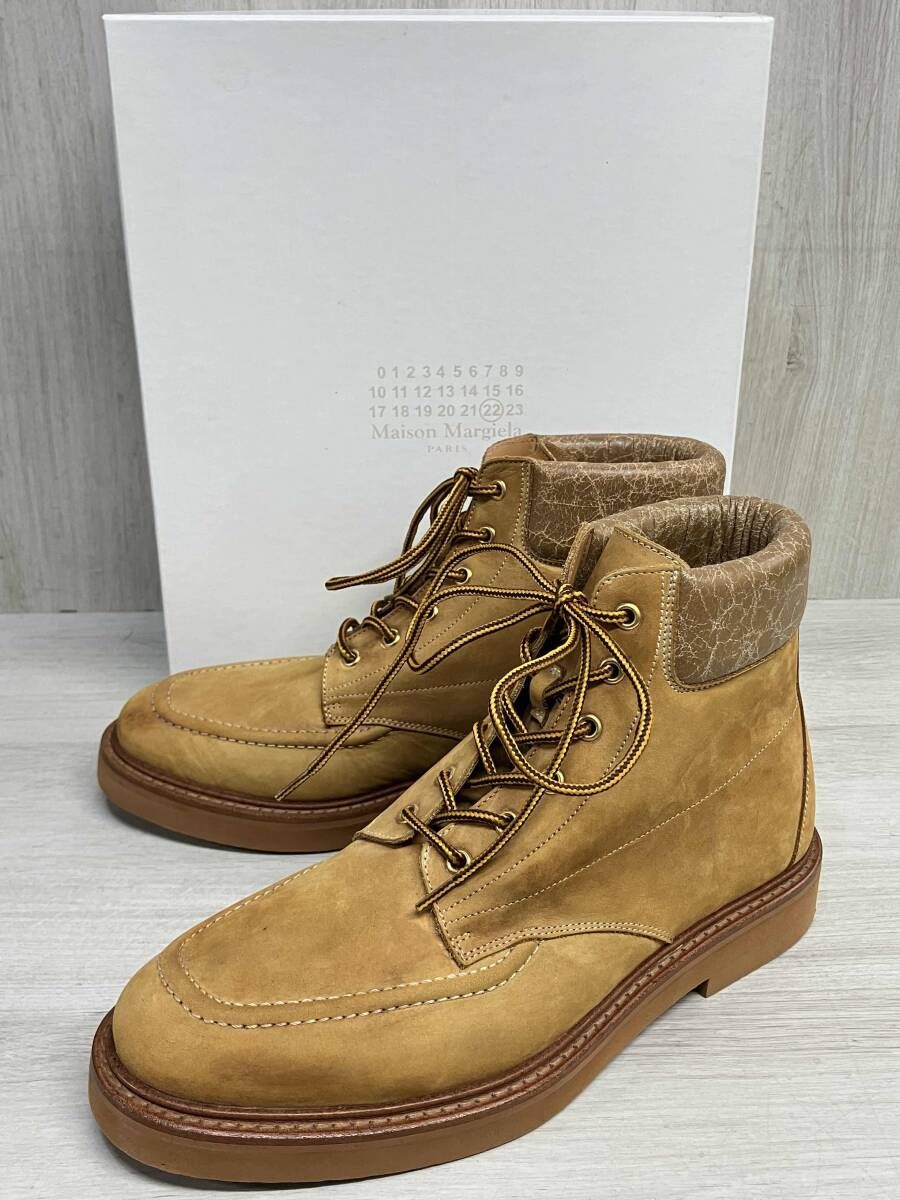 Maison Margiela PARIS 22 23SS Tan Artist Boots S57WU0263 本革