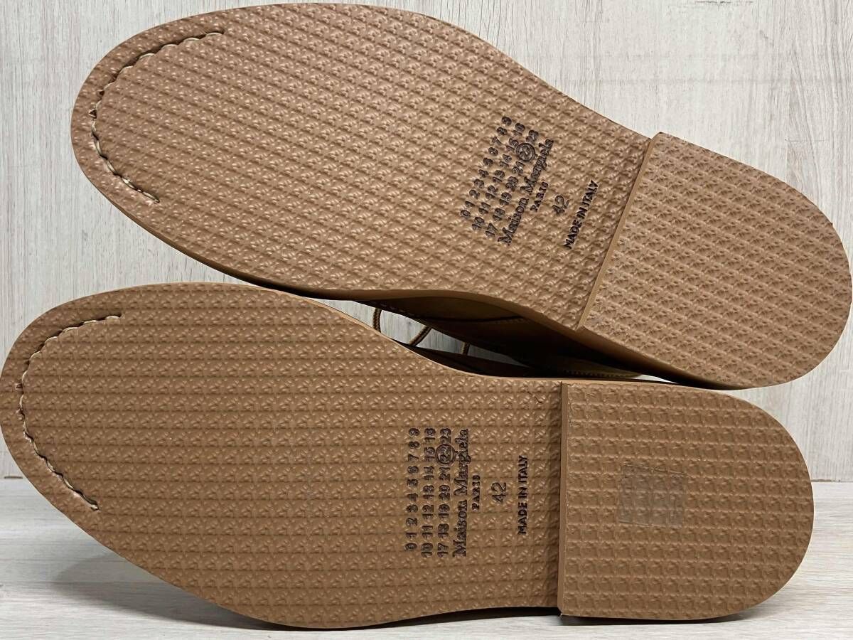 Maison Margiela PARIS 22 23SS Tan Artist Boots S57WU0263 本革