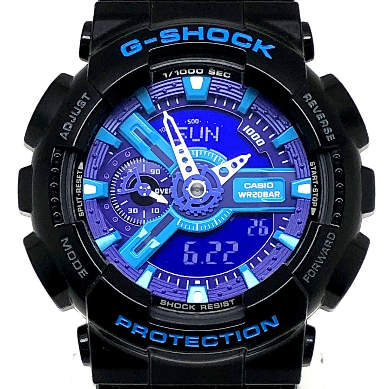 G-SHOCK ジーショック GA-110HC-1A ハイパーカラーズ ビッグケース ブラック パープル ブルー 光沢塗装 2011年5月発売