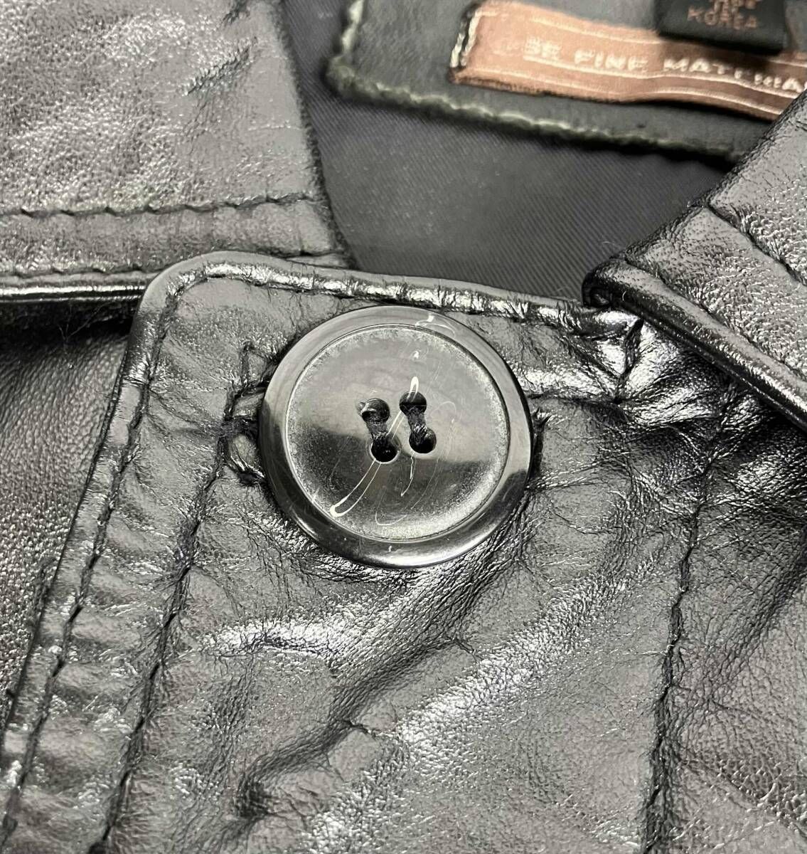 D'HOMME A HOMMEトレンチロングコート　Lサイズ D HOMME A HOMME ドムアオム レザーコート レザー Lサイズ トレンチ