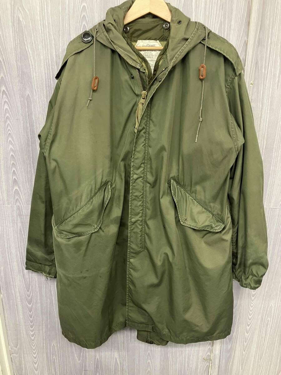 US ARMY / ユーエス・アーミー/モッズコート/カーキ/サイズS/ライナー付き/リメイクフード/80s/8415-00-782-3218