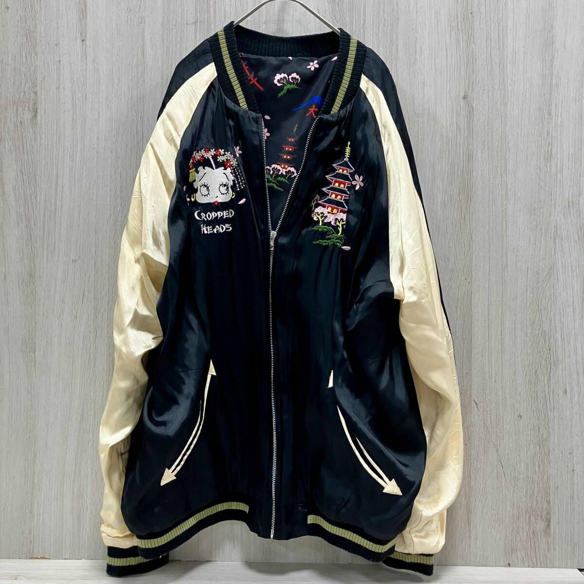 SOUVENIR JACKET BETTYBOOP/スカジャン 【激レア】クロップドヘッズ