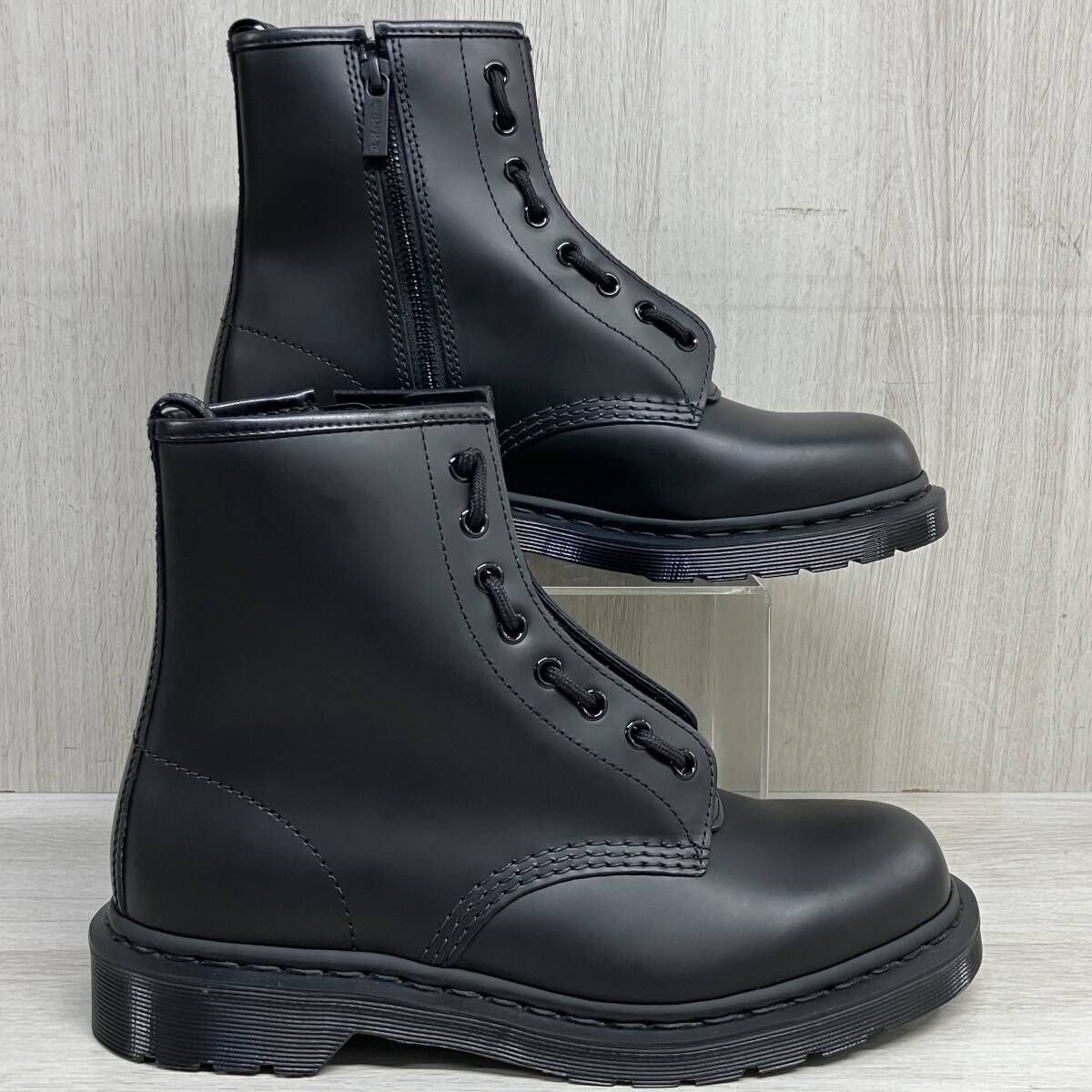 Dr.Martens 1460 ZIP MONO UK8 約27cm 本革 レザー ブーツ ドクター