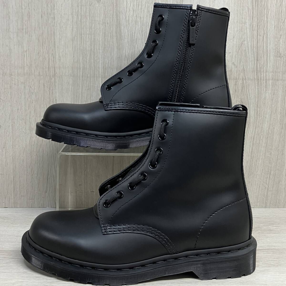 Dr.Martens 1460 ZIP MONO UK8 約27cm 本革 レザー ブーツ ドクター