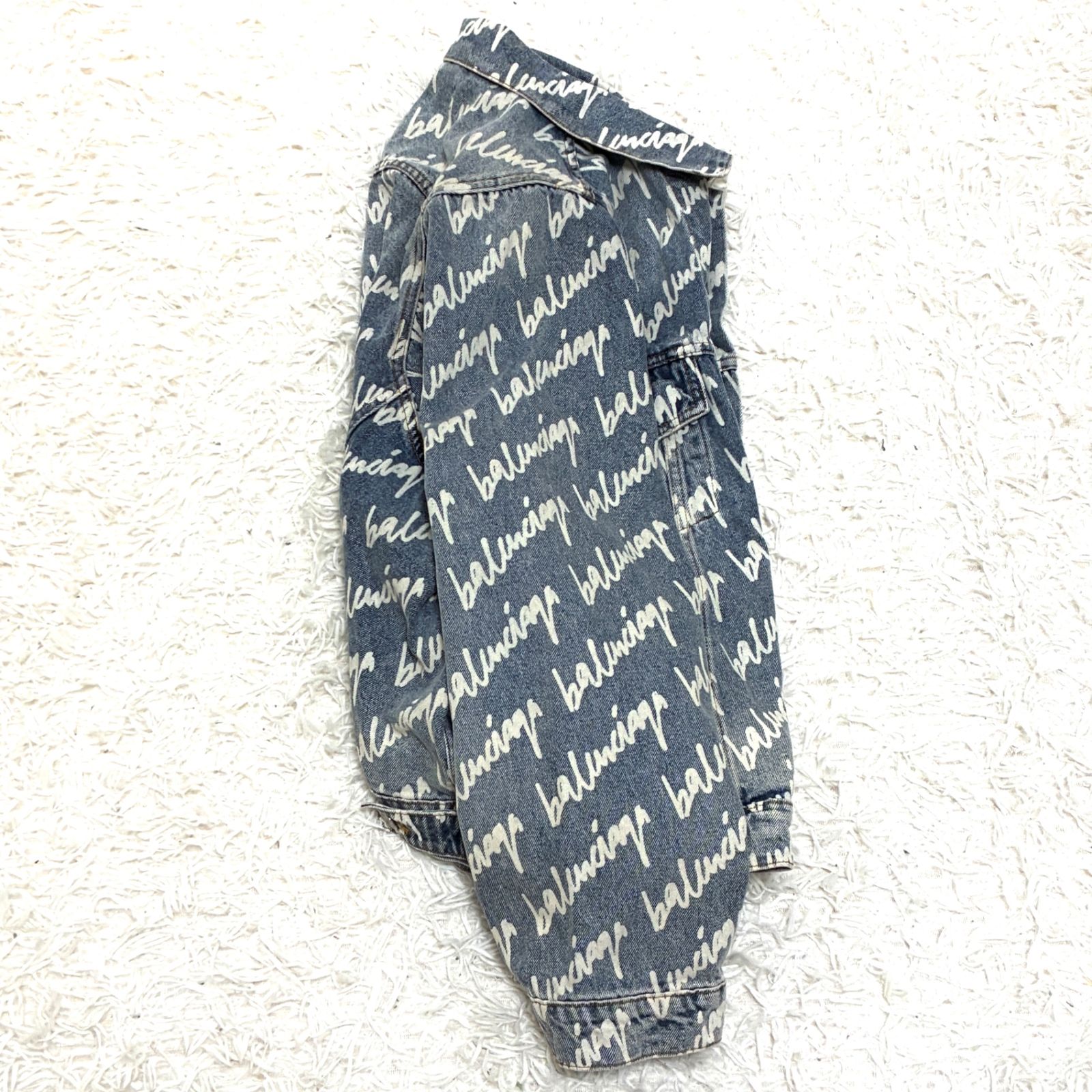 美品 バレンシアガ BALENCIAGA デニムジャケット Gジャン ジージャン 