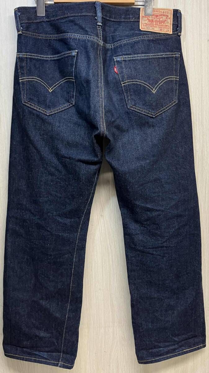 LEVI'S VINTAGE CLOTHING 1955 501XX 日本製 赤耳 50155-0079 ジーンズ デニム パンツ リーバイス インディゴ 濃紺 メンズ W32 L34