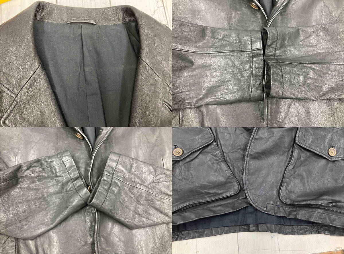 Paul Smith 革ジャン ブラック Paul Smith レザーテーラードジャケット
