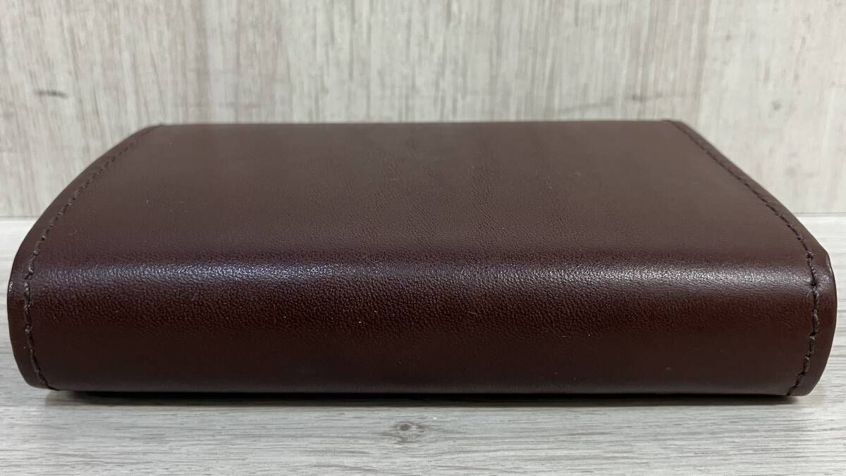 m+ millefoglie II P25 Tabacco + Choco 本革 レザー 二つ折り 財布