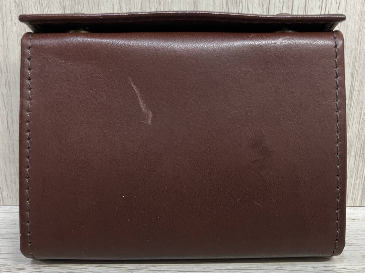 m+ millefoglie II P25 Tabacco + Choco 本革 レザー 二つ折り 財布