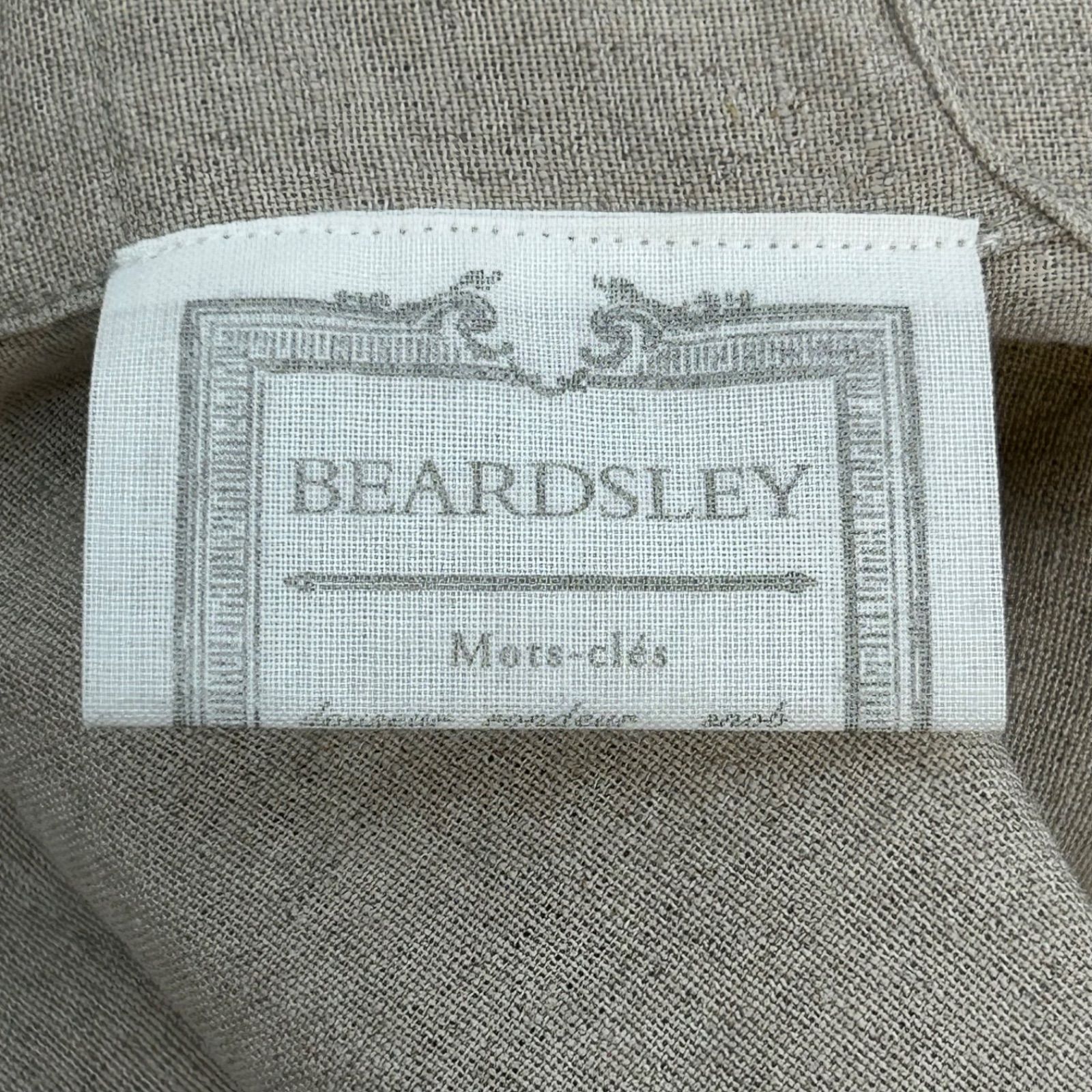 BEARDSLEY ビアズリー リネン ショートベスト ジレ 羽織り ストレッチ