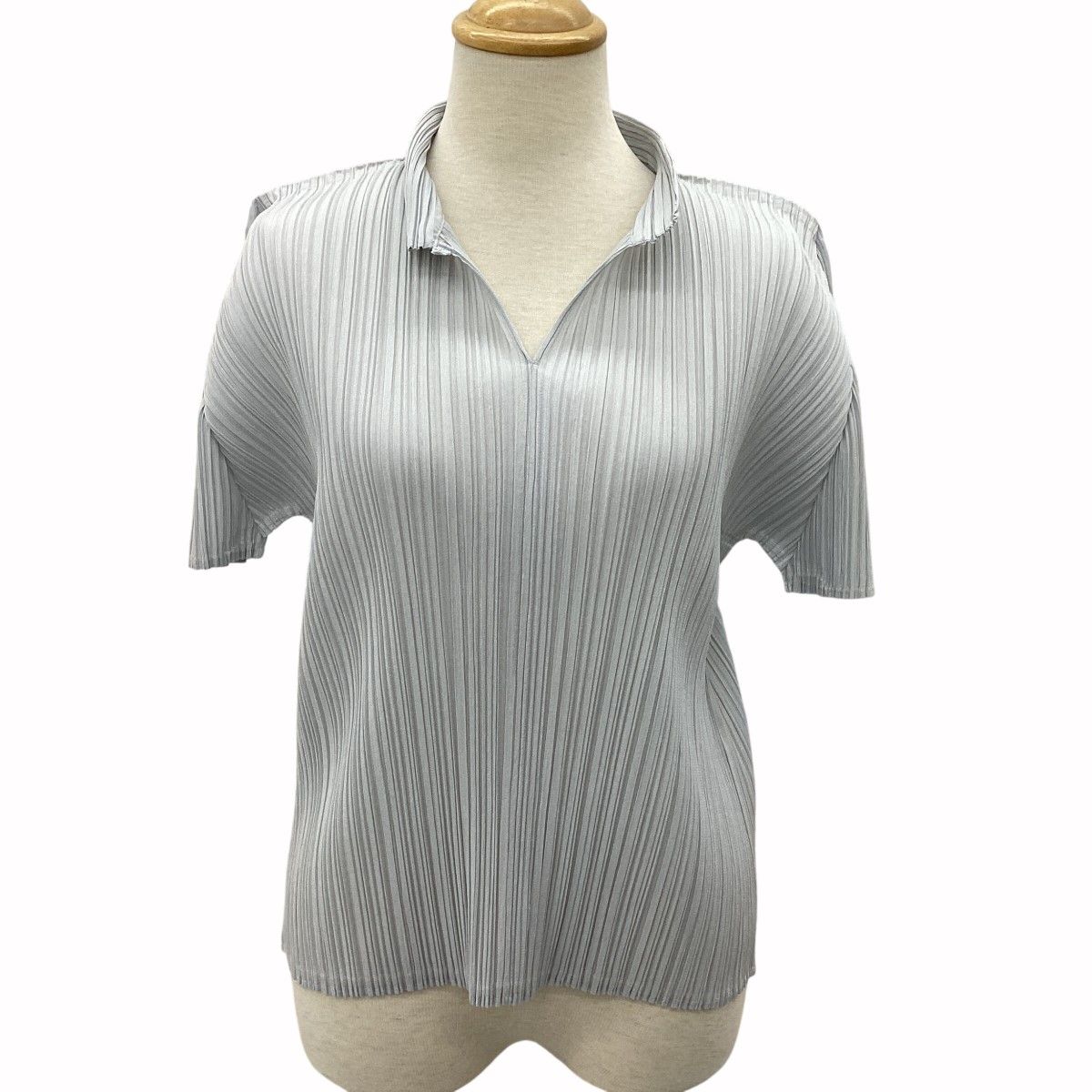 ISSEY MIYAKE イッセイミヤケ PLEATS PLEASE カットソー SIZE 3 PP55-JK105 グレー