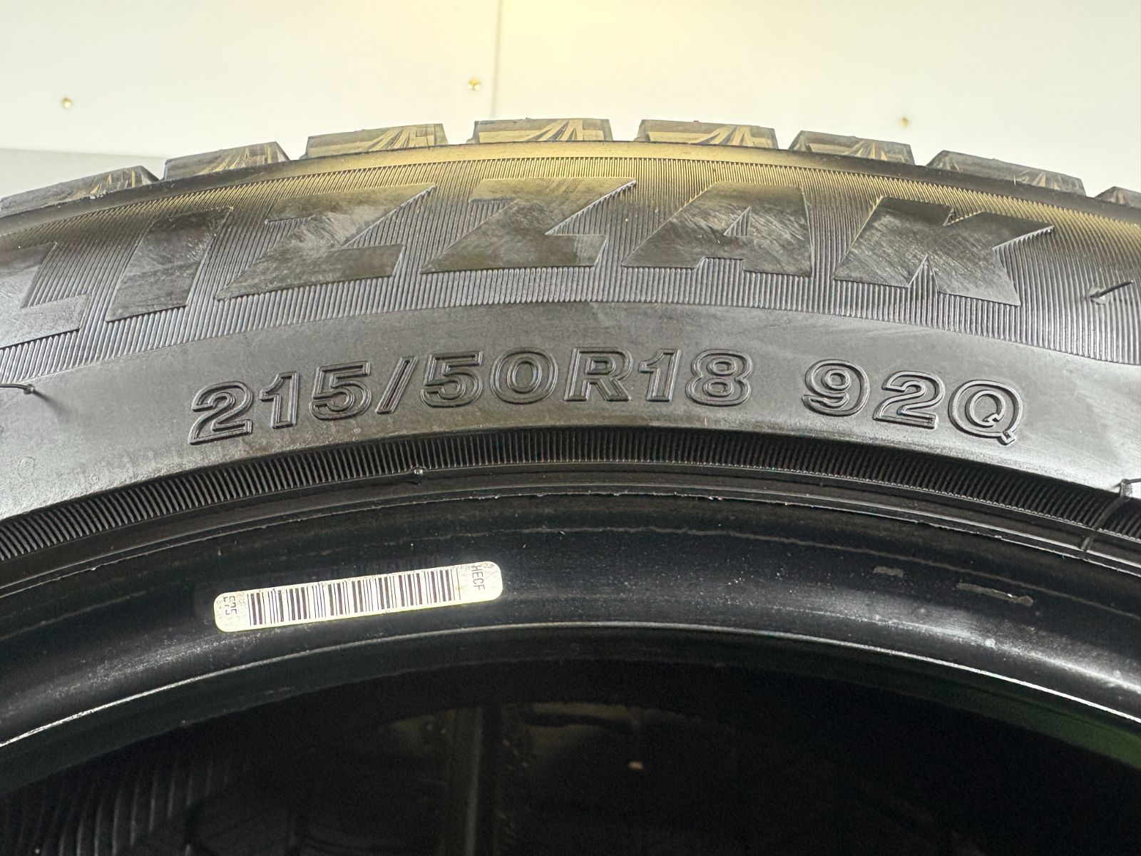 送料無料☆215/50R18 ブリヂストン VRX3 2024年製 4本 冬 タイヤ