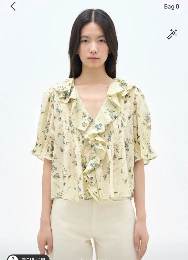 DOEN ラブリ フラワー フリル ブラウス (完売商品)