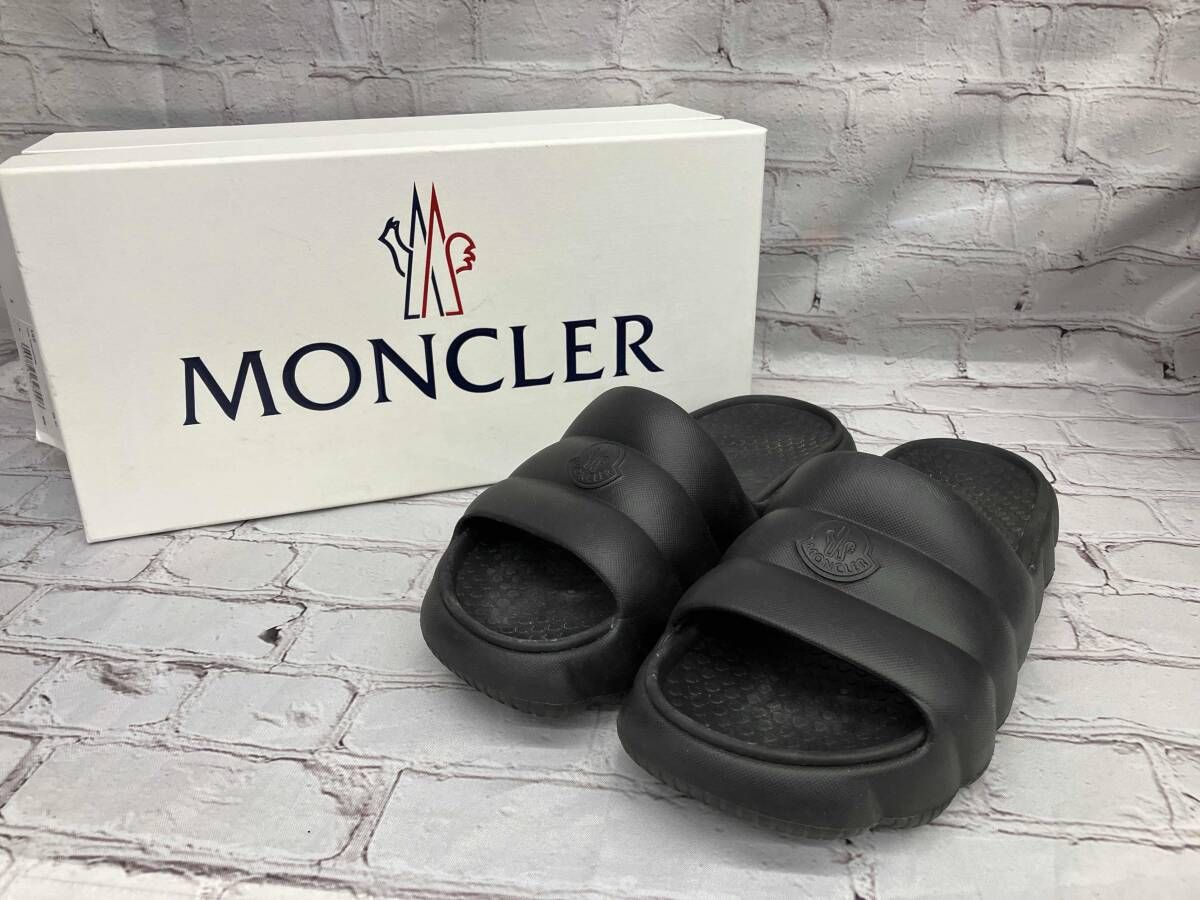 MONCLER ﾓﾝｸﾚｰﾙ ｻﾝﾀﾞﾙ LILO TG37 ﾌﾞﾗｯｸ - メルカリ