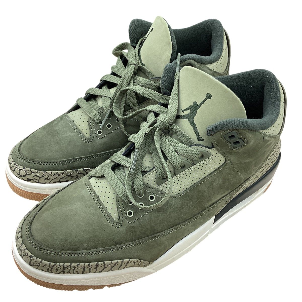 NIKE ナイキ メンズ スニーカー AIR JORDAN 3 RETRO SIZE27cm オリーブ