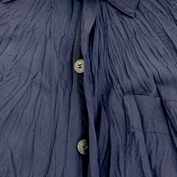 ISSEY MIYAKE イッセイミヤケ シワ加工半袖シャツ プリーツ シワ