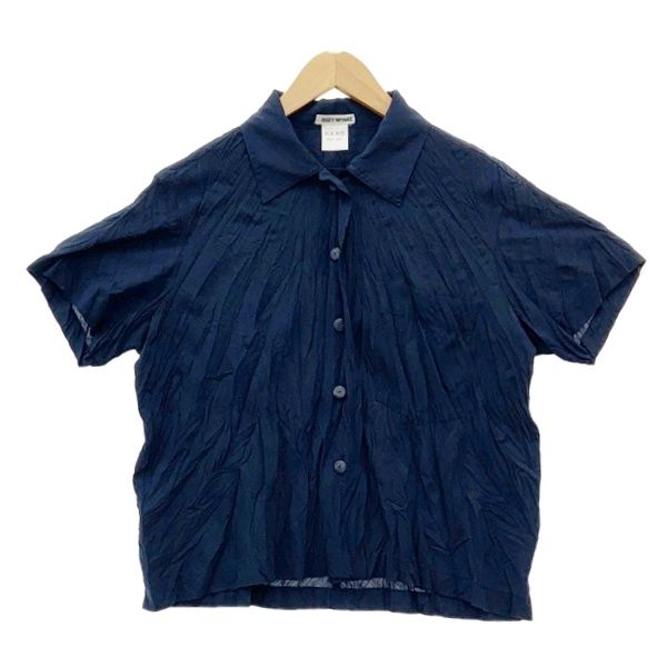 ISSEY MIYAKE イッセイミヤケ シワ加工半袖シャツ プリーツ シワ
