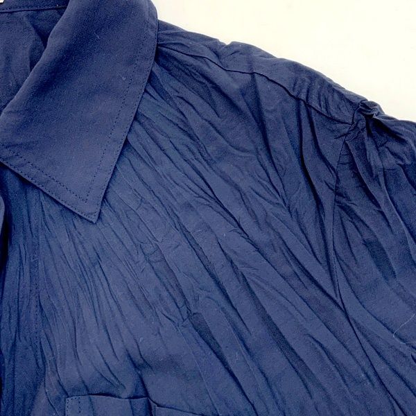 ISSEY MIYAKE イッセイミヤケ シワ加工半袖シャツ プリーツ シワ