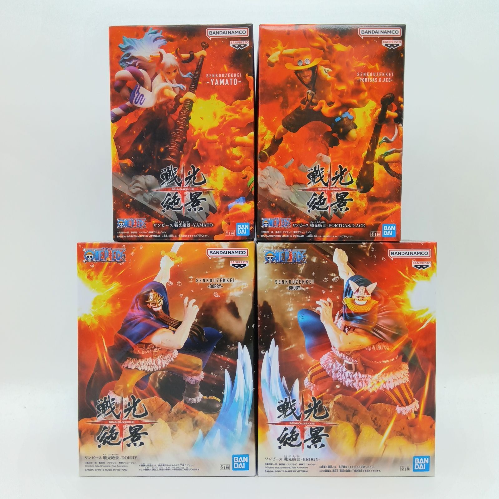 未開封】ワンピース 戦光絶景 フィギュア 4体セット まとめ売り ヤマト