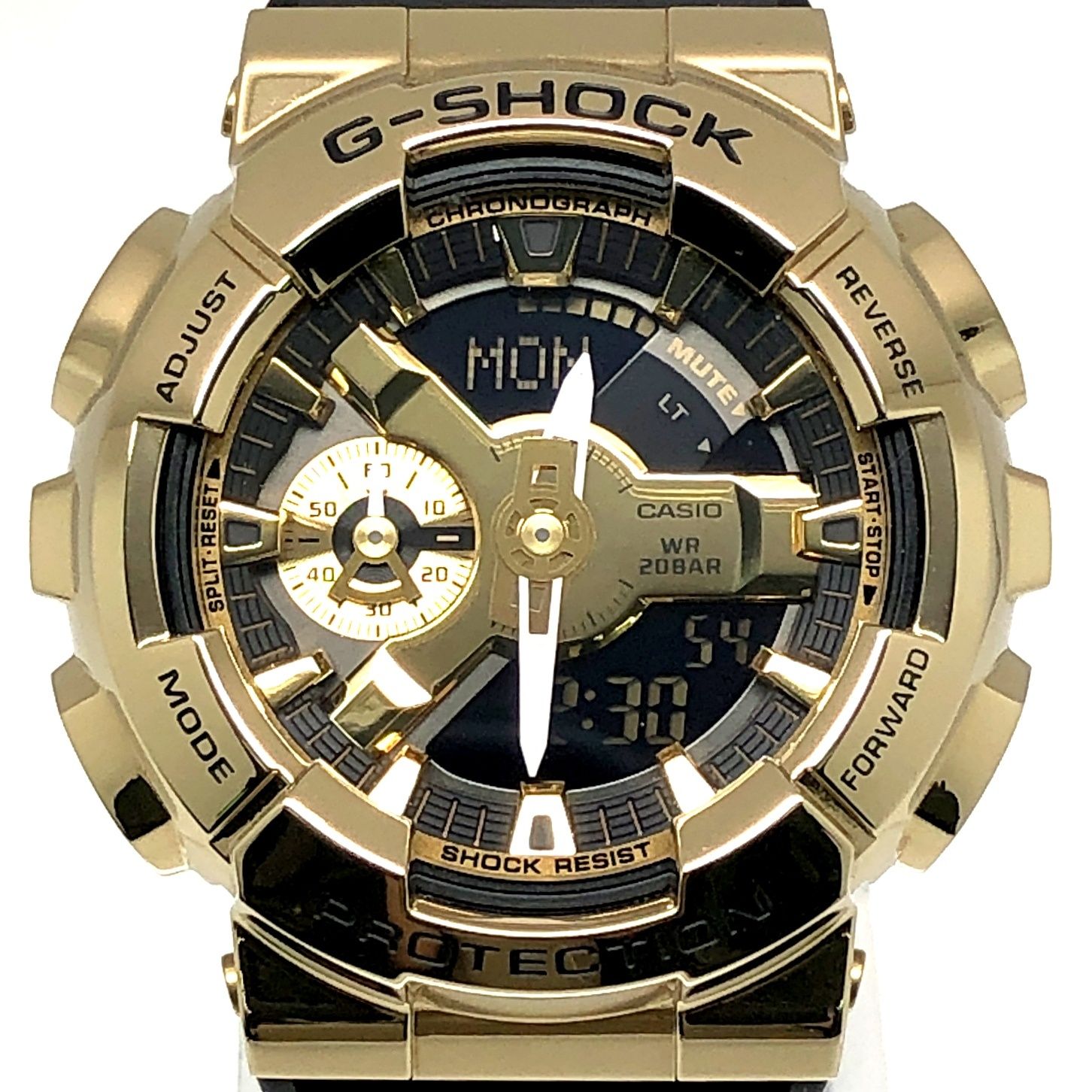 G-SHOCK ジーショック GM-110G-1A9 L COVERED メタルカバード ビッグケース ゴールド 黒金 アナデジ 2020年8月発売 G-SHOCK ジーショック GM-110G-1A9 METAL COVERED メタルカバード