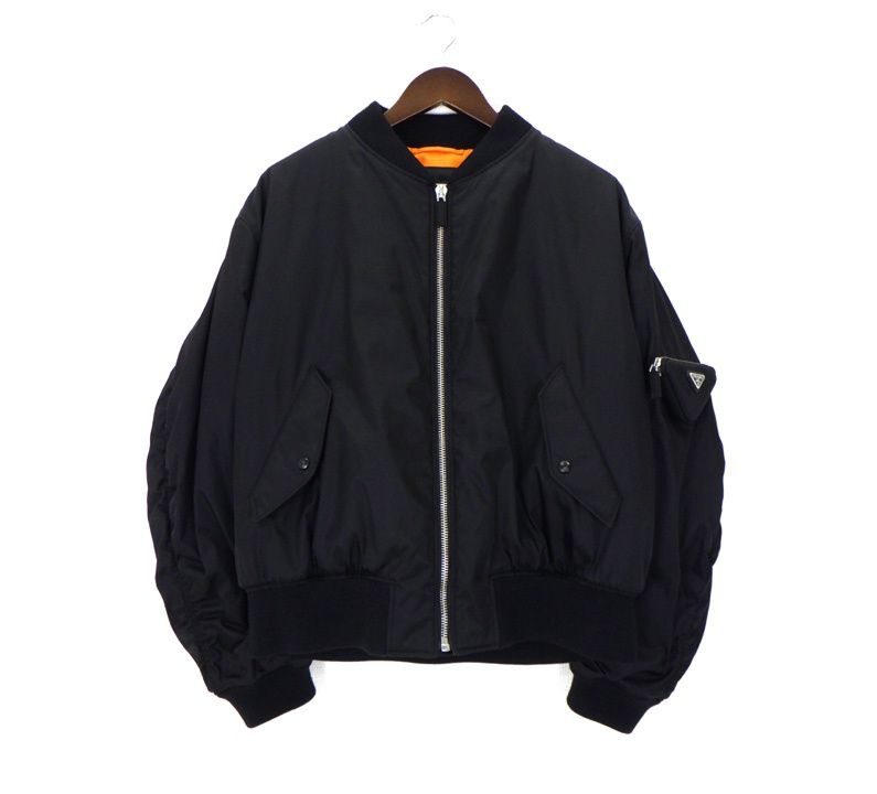 プラダ PRADA 【 SGP903 S222 1WQ8 】 トライアングル ロゴ ボンバー ブルゾン ジャケット w26419