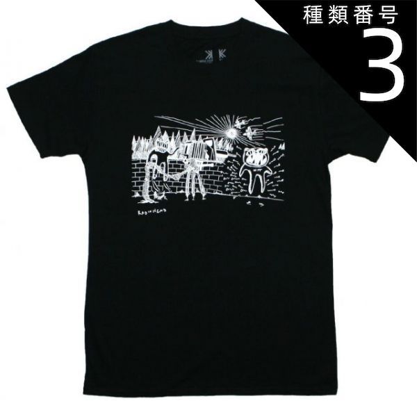 (種類3:Large) Radiohead / Despot Sperm Monster Tee 1 (Black) - レディオヘッド Tシャツ