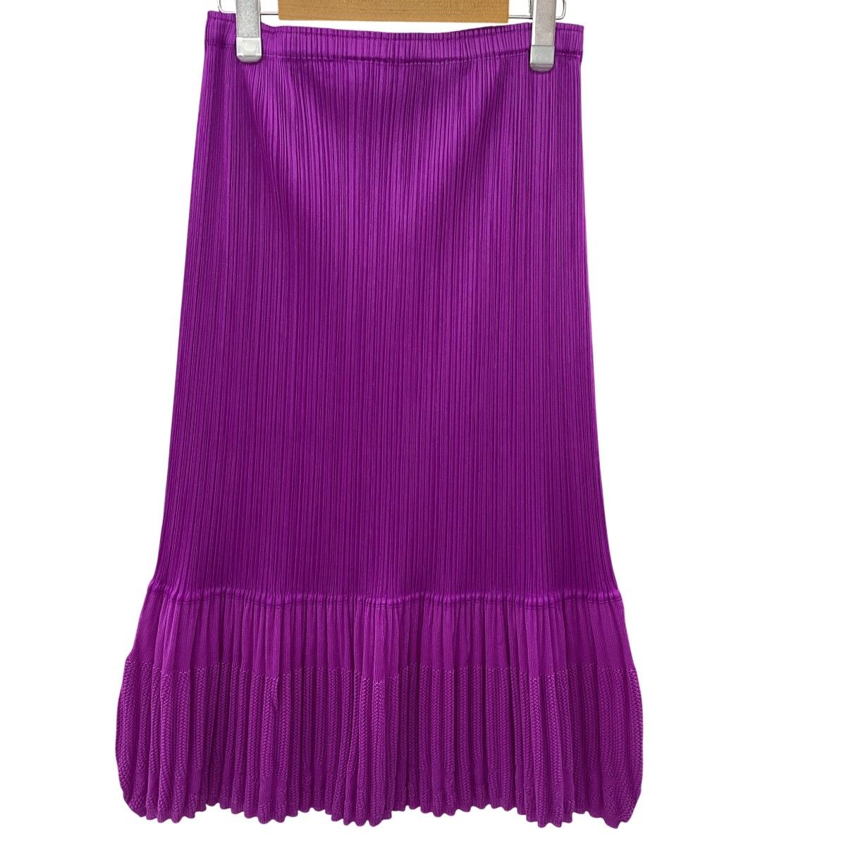 ISSEY MIYAKE イッセイミヤケ PLEATS PLEASE 変形 スカート SIZE 3 星柄 PP81-JG584 パープル